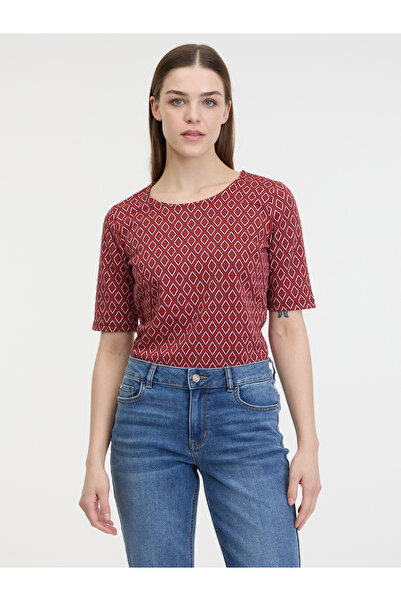 ORSAY Red women's patterned T-shirt