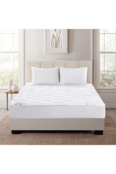 KARAZ LINEN غطاء مرتبة مقاوم للماء بارتفاع 1.2 سم