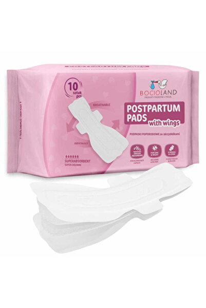 Bocioland Tampoane absorbante postnatale, Bocioland, Ultra moi, 6 straturi, L...