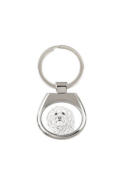 Art - Dog Havanese - breloc cu un câine, breloc cu imprimeu, pandantiv person...