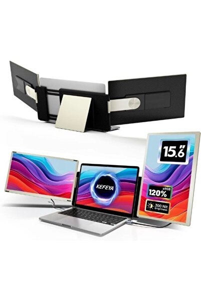 GÜMRÜK BEY شاشة كمبيوتر محمول ثلاثية محمولة KEFEYA S6 مقاس 15.6 بوصة بدقة FHD...