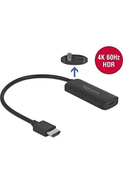 DELOCK Adaptor HDMI M USB Tip-C F DP Alt Mode 24cm Activ 4K 60Hz