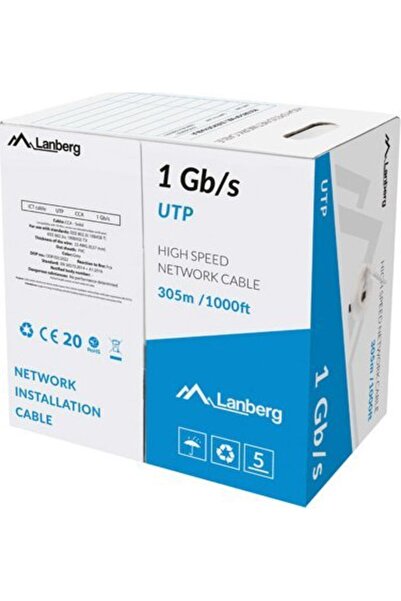 Lanberg Cablu de instalare UTP, cat6, WIRE, 305m (LCU6-10CC-0305-S)