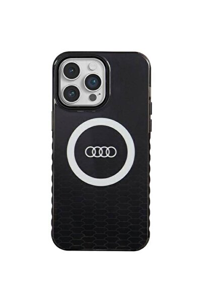 Audi Husă IML BIG LOGO MAGSAFE pentru iPhone 14 Pro Max 6.7 " Negru/Negru, Ca...