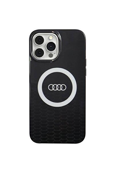Audi Husă IML BIG LOGO MAGSAFE pentru iPhone 13 Pro Max 6.7 " Negru/Negru, Ca...