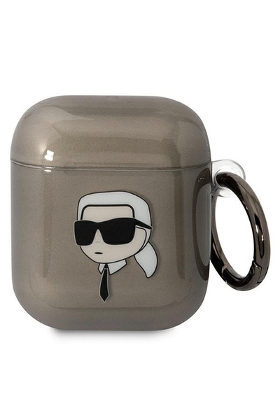 Karl Lagerfeld KLA2HNIKTCK Apple AirPods 2/1 black Karl`s Head