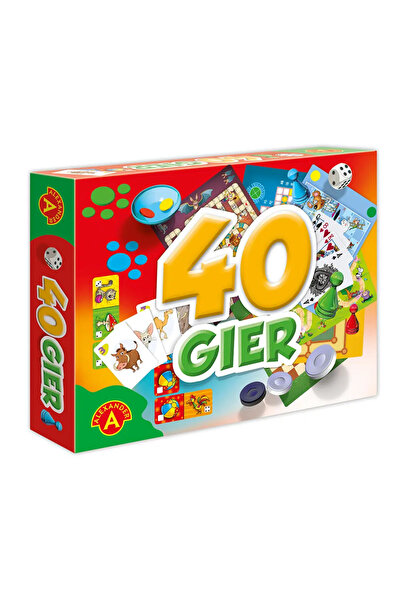 ALEXANDER Set de 40 de jocuri de societate și de cărți pentru familie GR0647
