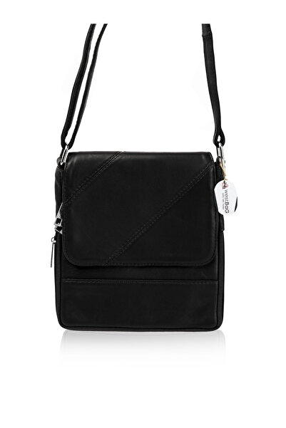 westbag Genuine Leather Multi-Compartment Unisex Messenger Bag Crossbody Shou...