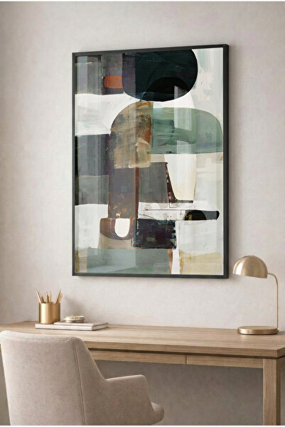 Zevahir Mobilya Dekorasyon Modern Glass Table with Water Green and Navy Blue ...