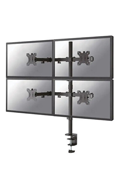 NEOMOUNTS FPMA-D550D4BLACK, Suport de birou cu mișcare completă pentru patru ...