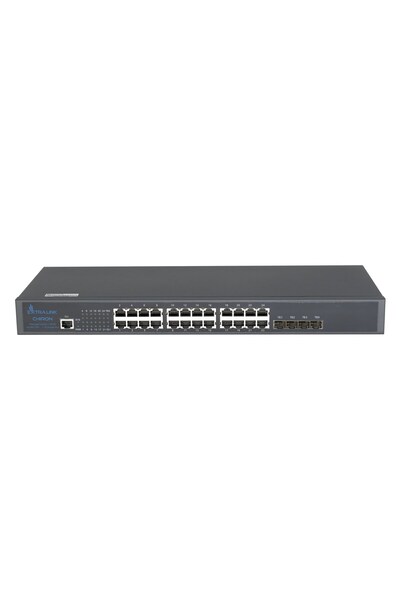 Extralink Chiron |   Comutator |   24x RJ45 1000Mbps, 4x SFP+, L3, Controlabil