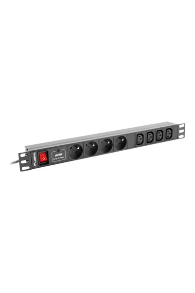Lanberg power strip PDU 2.0m 4 x French sockets, 4 x IEC C13