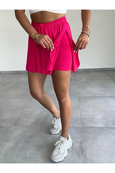 Rouge basıc Tennis Shorts Skirt