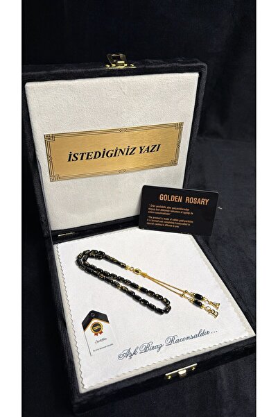 BİRCAN TASARIM Golden Rosary Bilek Boy 925 Ayar Gümüş Püskül Premium Kutulu K...