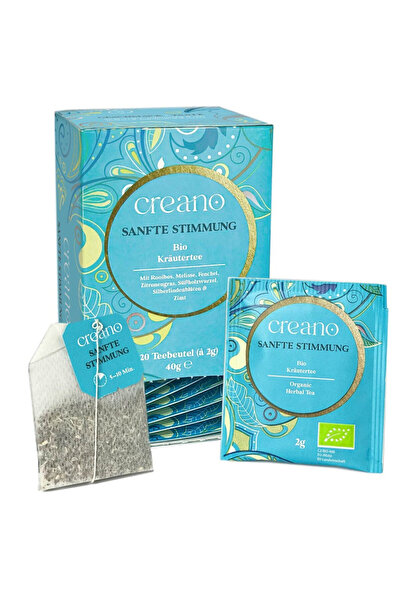 Creano Organic tea Calming, rooibos and herbs, sweet taste, set of 20 sachets