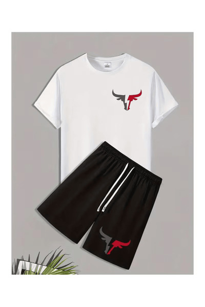 Eritqaa Horn Logo Shorts Set