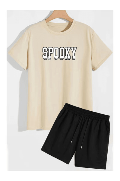 Eritqaa Spooky Written Shorts Set