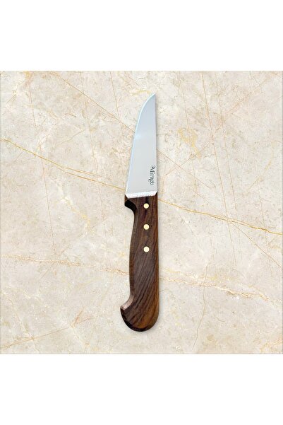 MİRAGE HOME N-5 Çelik Ceviz Saplı Üç Perçinli Doğrama Bıçağı No:1 13,5 Cm