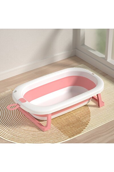 OEM Foldable Baby Bathtub with Electronic Thermometer, Non-Slip Feet, BPA Free