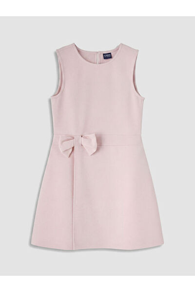 LC Waikiki Rmz Gi̇yi̇m Farkiyla Zero Roba Collar Bowknot Girls' Dress