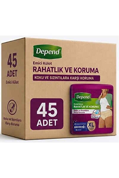 Depend Absorbent Panties Adult Diapers XL - Extra Large Women's 45 Pieces (5P...