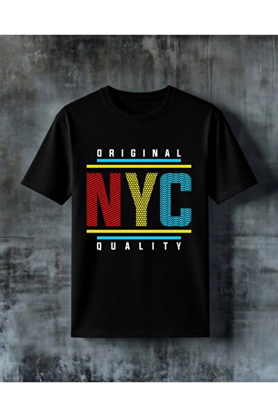 COMVİCHO Nice Colorful Poster Printed Oversize T-Shirt