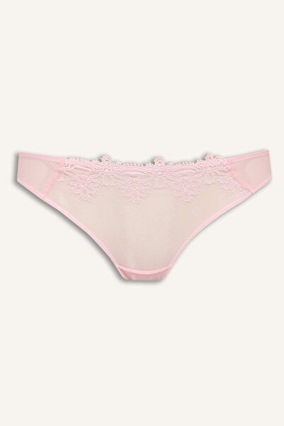 DeFacto Lace Detailed Tulle Brief Panties F7961Ax26Sp