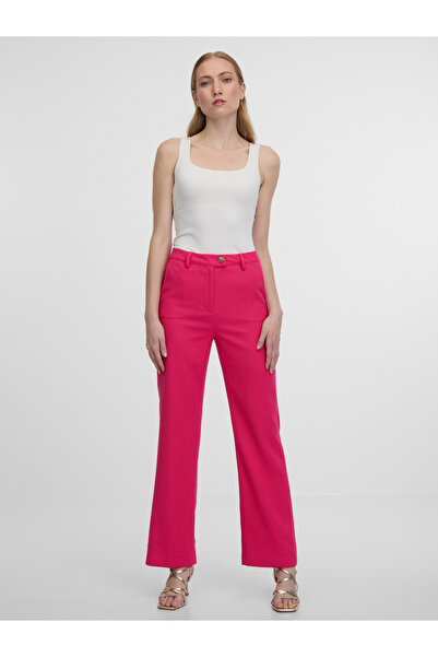 ORSAY Dark pink women's flared fit trousers