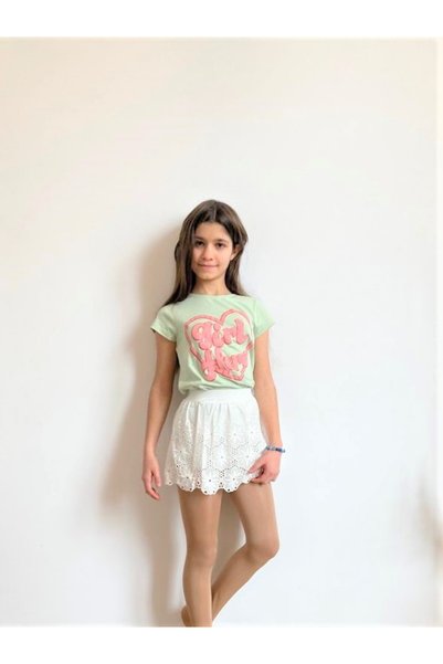 Yolka clothing Tricou din bumbac pentru fete