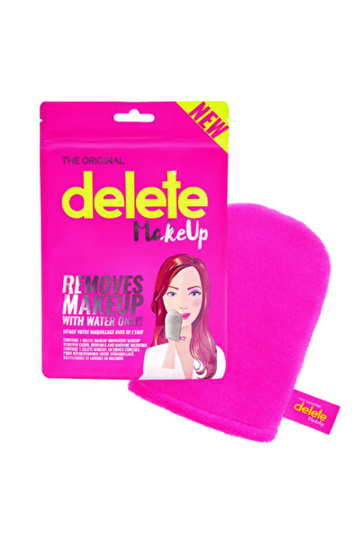 Delete Makeup منشفة إزالة المكياج الأصلية بالماء فقط - وردي