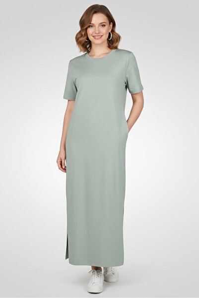 Fudo Comforts by Women Solid Shirt Dress, Green