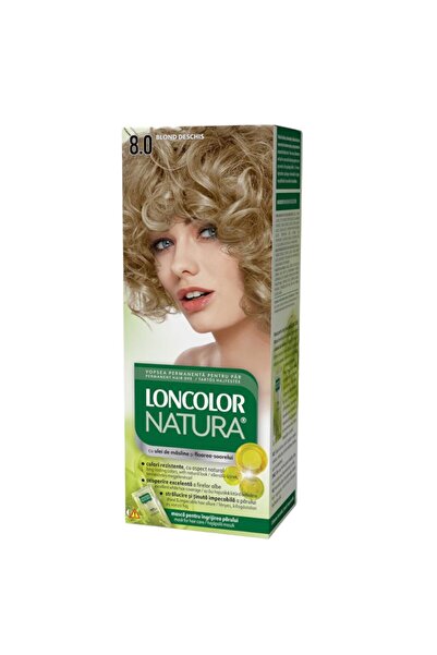 Loncolor Ultra Vopsea de Par Permanenta cu Amoniac, 8.0 Blond Deschis, Loncolor