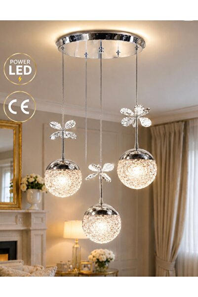 BB BROTHERS Luxury Sarkıt Avize Power Led Avize Salon Avize Kaplama Gövde 1.s...