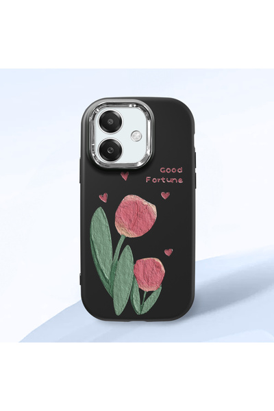 ucuc Oppo A3/A3X 4G/5G Compatible Black Silicone Case with Shock-Absorbing Ca...