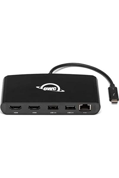OWC Mini Dock Thunderbolt 3 (negru, HDMI, USB, RJ-45)