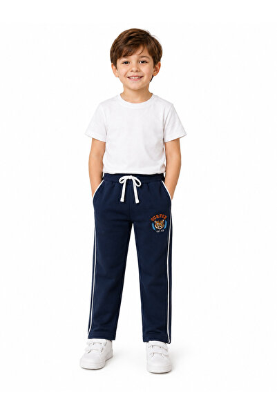 Mışıl Kids Mişil 15405-26 Boy's Printed Sweatpants Comfortable Fit Elastic Jo...
