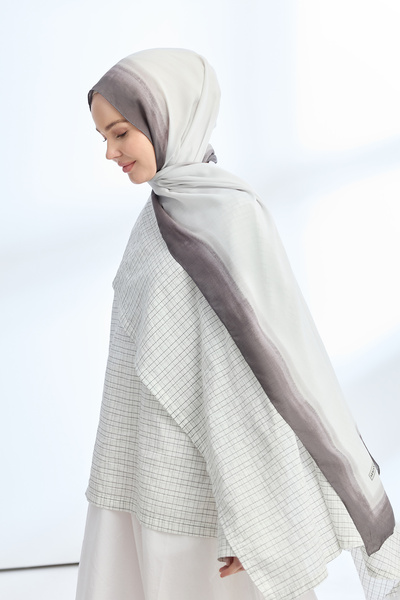 ARMANDA Soft Blush Floş Viscosse Shawl - Silver