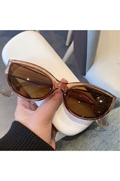 Choice6 brown 1/4pcs Fashion Small Cat Eye Sunglasses Vintage Brand Designer ...