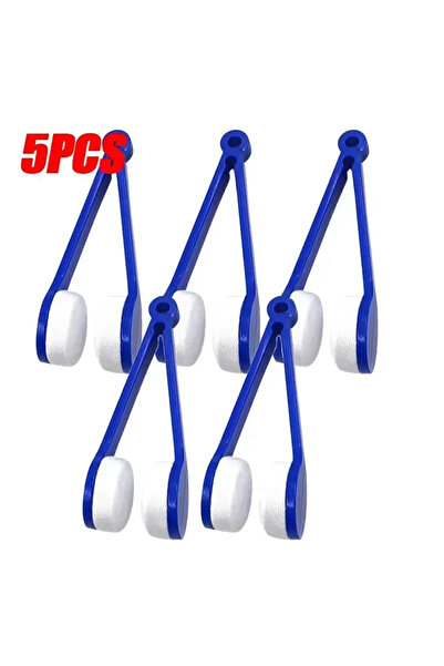 Choice3 blue-5pcs 10/5/1pcs Portable Multifunctional Glasses Cleaning Rub Eye...