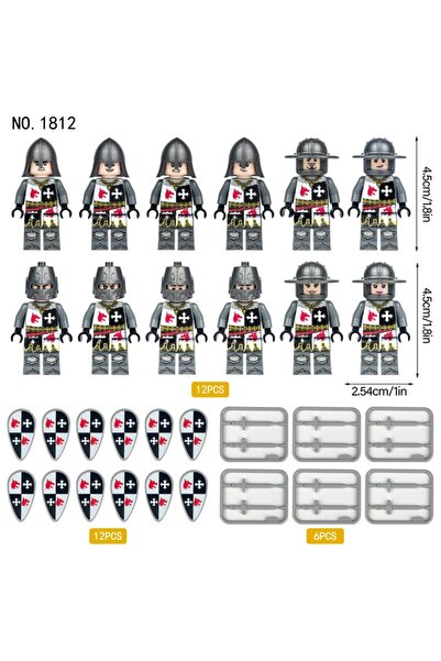 Choice3 m1812 Medieval Corps assembled toys, shields, figures, toys, humanoid...