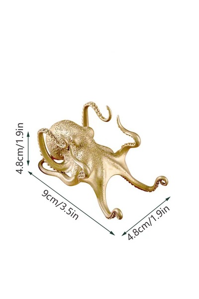 Choice Light Grey Creative Brass Octopus Stand For Computer Phone Pen Holder ...