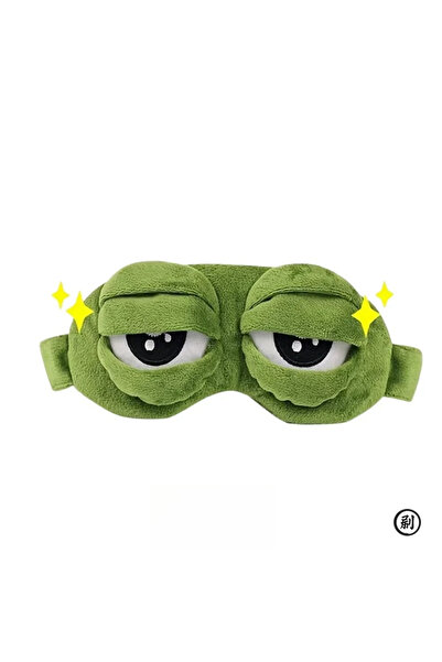 Choice green 3D Frog Sleep Mask Natural Sleeping Eyeshade Women Men Creative ...