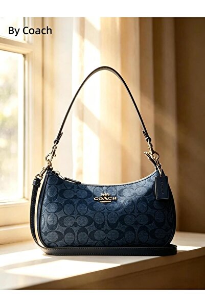By Coach Shoulder Bag for Women Denim Blue Crossbody bag Handbag Messager Bag