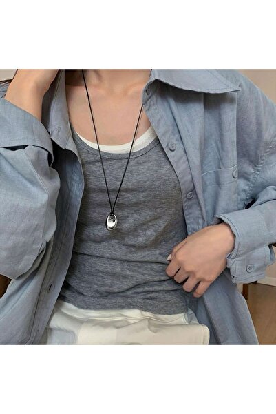 Choice Sliver Color ZAKOL Simple Metal Bean Pendant Necklaces for Women Adjus...