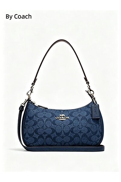 By Coach Shoulder Bag for Women Denim Blue Crossbody bag Handbag Messager Bag