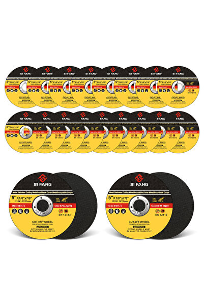 Choice4 25pcs SI FANG 50-5pcs Metal Cutting Disc 125mm 5 Inch Grinder blade G...