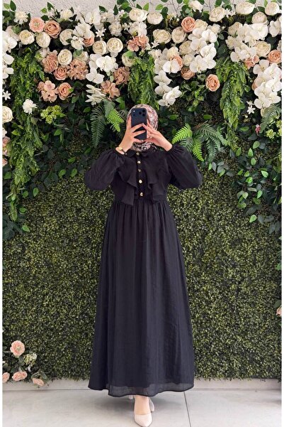 Moda Fatma Şifon Harmosa Astarlı Elbise