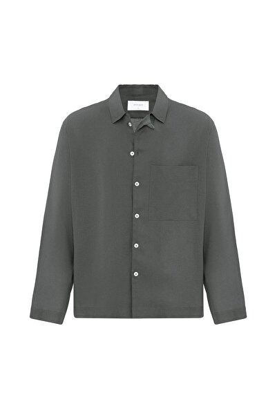 S13 Store Linen Blend Relax Fit Men's Shirt