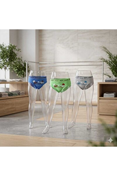 OEM Set 3 Chiloti Baieti, Bumbac Moale, Multicolor, 5-7 ani