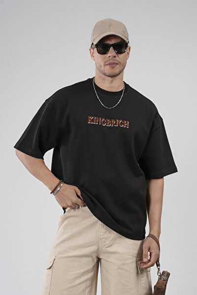 Butik Trend Biz Oversize Fit Front Printed T-Shirt